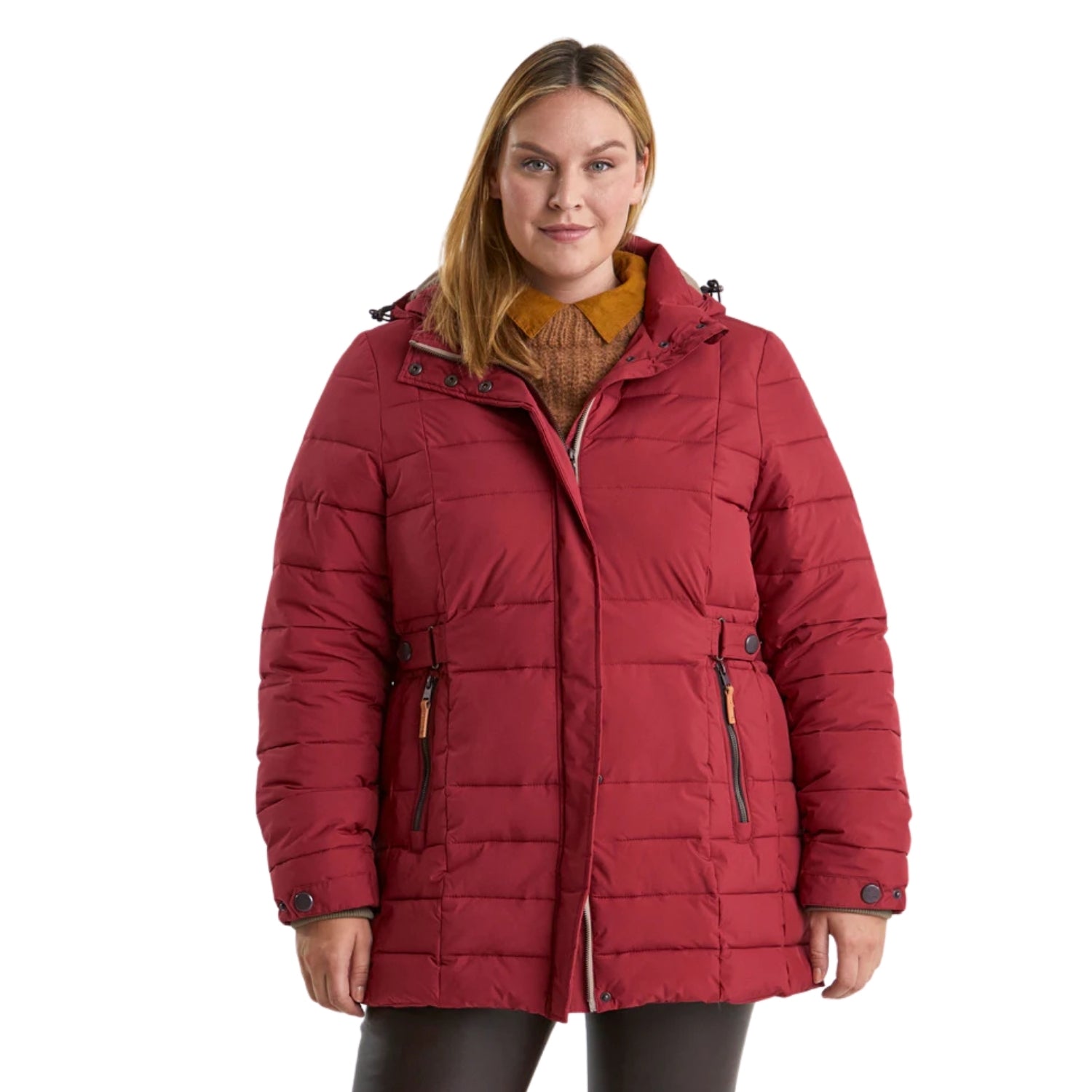 STOY Deena Women’s Puffer Jacket Black Plus Size 22 - 26