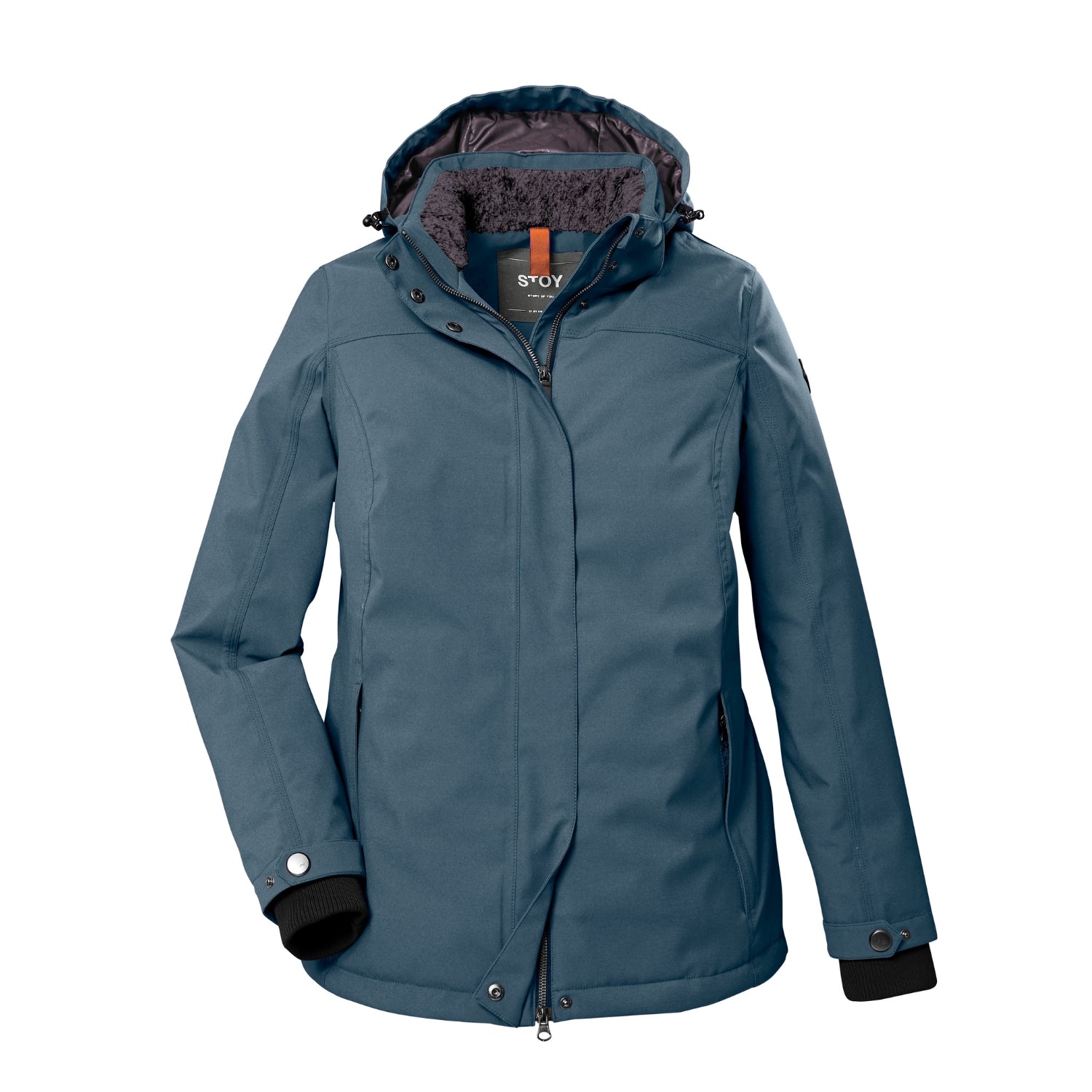 Stoy Agnes Tech Womens Snow Jacket Storm Blue Plus Size 26