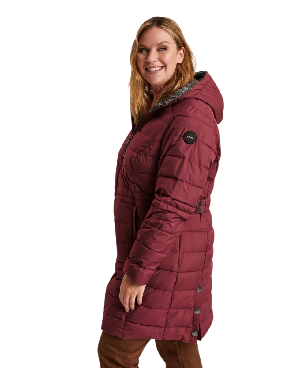 Abbess Womens Plus Size Puffer Plus Size Coat Red size 20 28 Plus Outdoor